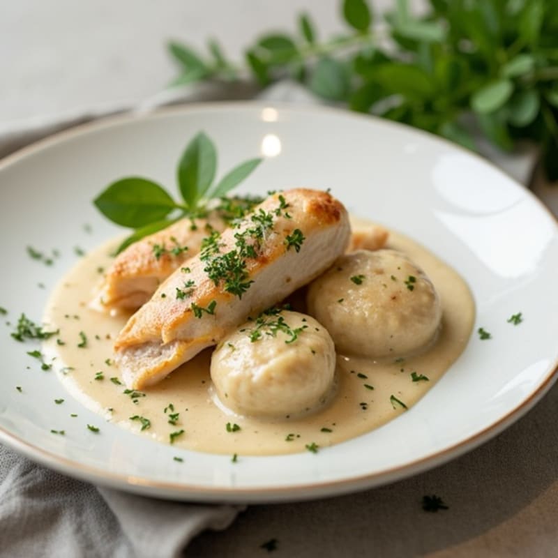 Creamy Chicken and Wholesome Herb Dumplings
