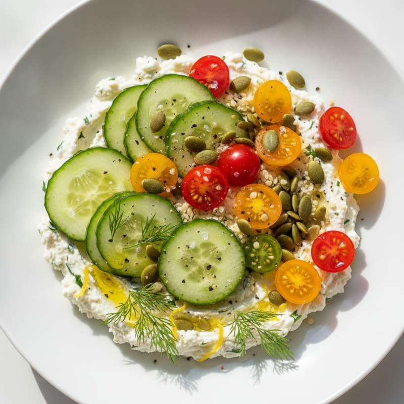 Lemon Herb Cottage Cheese Bowl