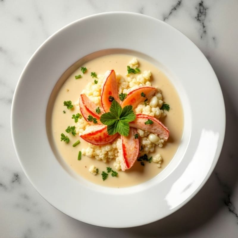 Silky Cauliflower Lobster Bisque