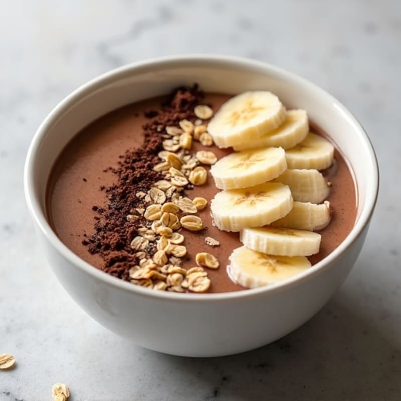 Creamy Chocolate Fudge Protein Smoothie Bowl