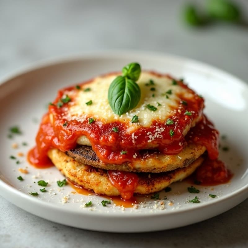 Crispy Baked Eggplant Parmesan with Fresh Herbs
