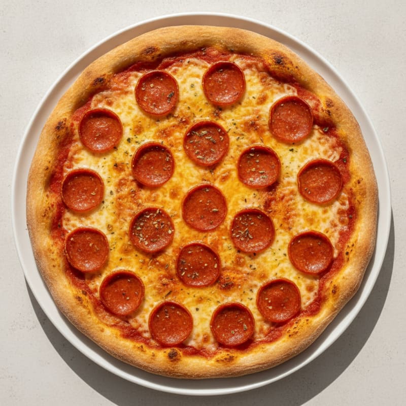 Classic Pepperoni Pizza with Mozzarella