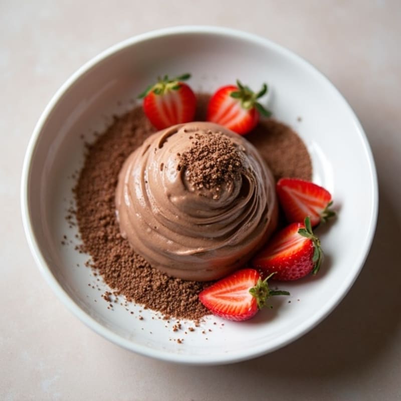 Silky Chocolate Protein Mousse with Greek Yogurt