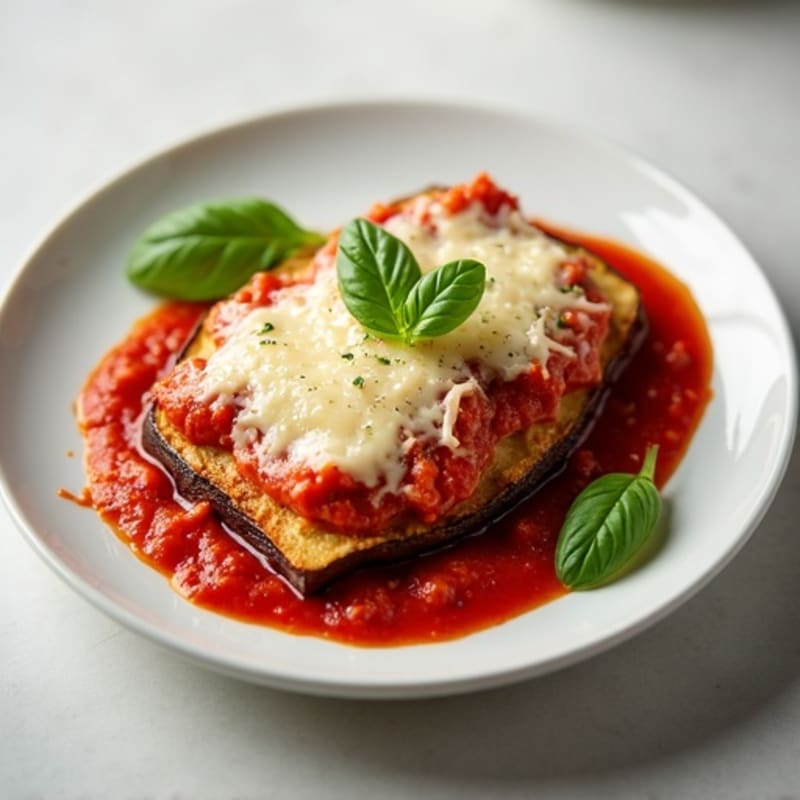 Healthy Baked Eggplant Parmesan