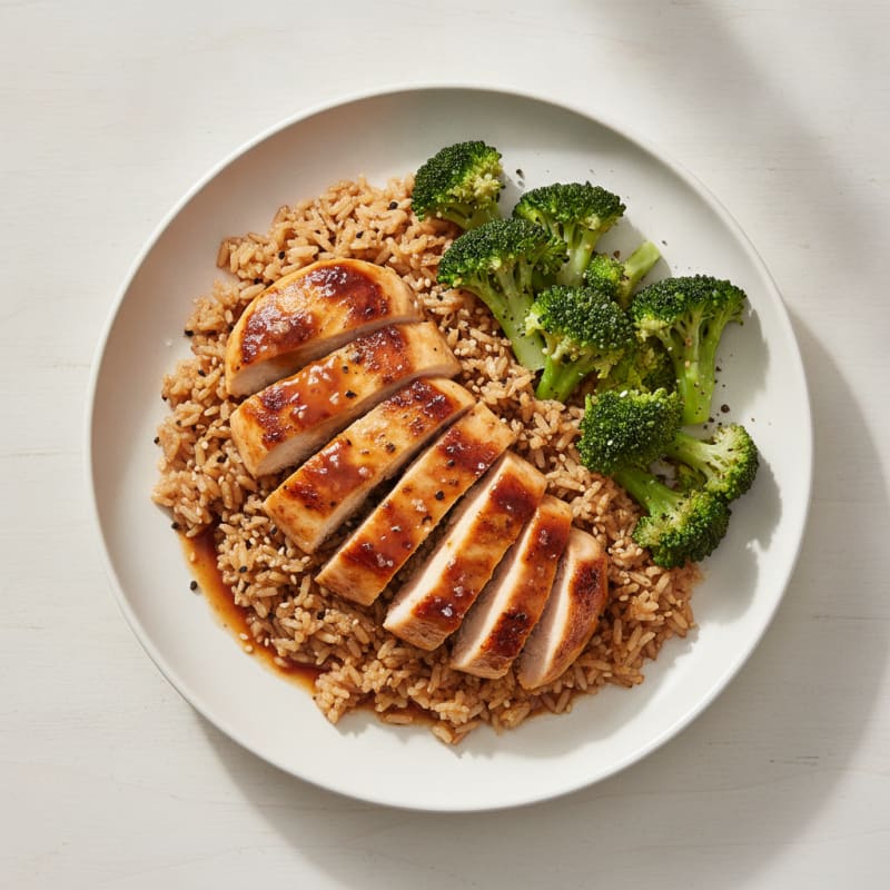 Teriyaki Glazed Chicken with Sesame Rice