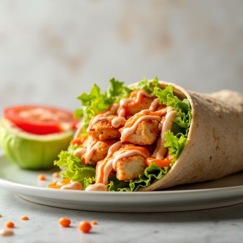 Grilled Buffalo Ranch Chicken Wrap