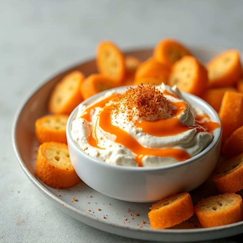 Healthy Creamy Buffalo Chicken Dip