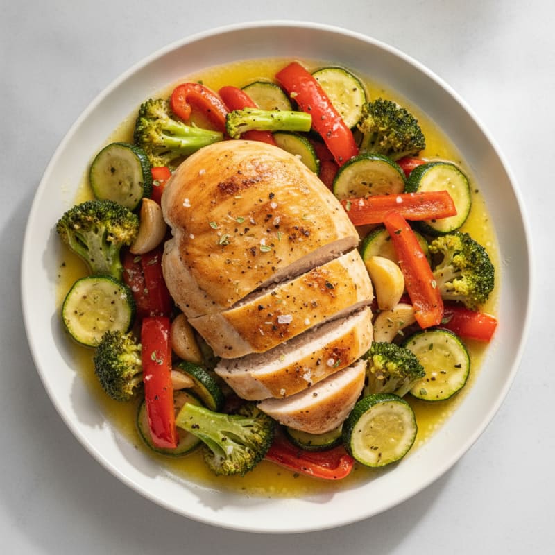 Lemon-Herb Chicken with Roasted Vegetables