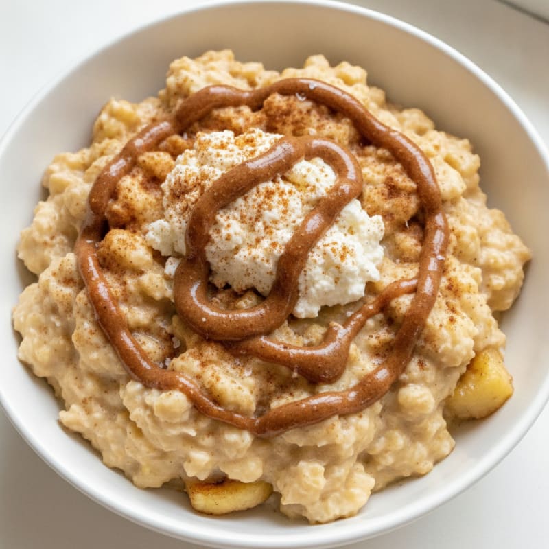 Cottage Cheese Banana Oat Protein Bowl