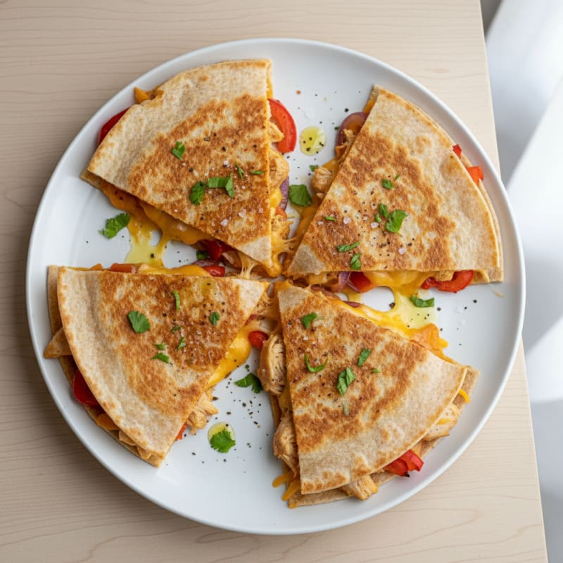 Chicken and Cheese Quesadilla
