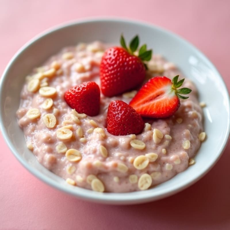 Creamy Strawberry Shortcake Overnight Oats