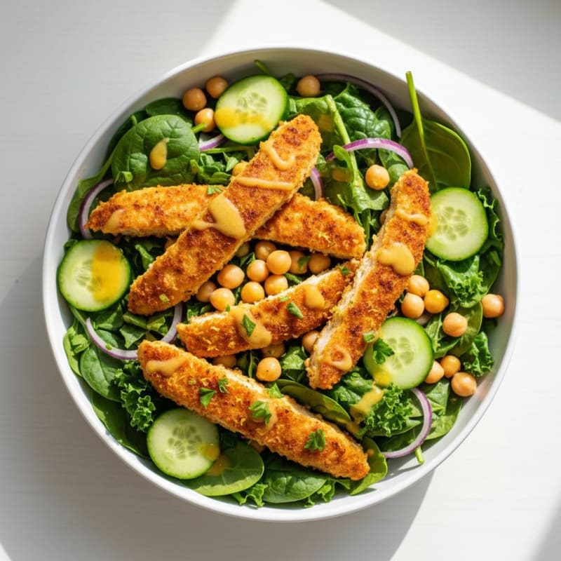 Crunchy Vegan Chicken Salad Bowl