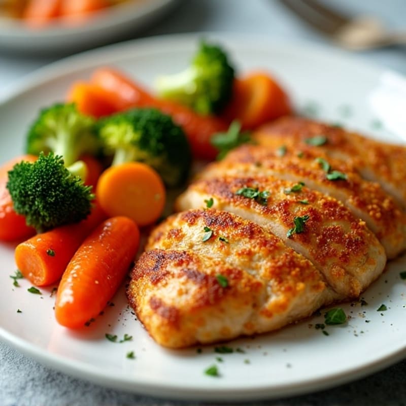 Sheet Pan Crispy Chicken and Roasted Vegetable Bites