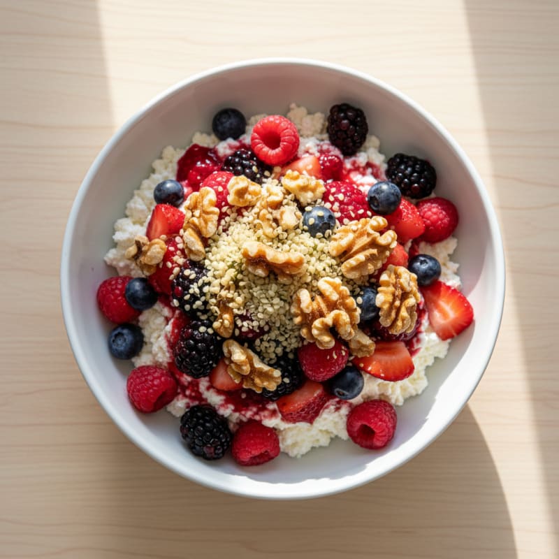 Cottage Cheese and Berry Protein Parfait