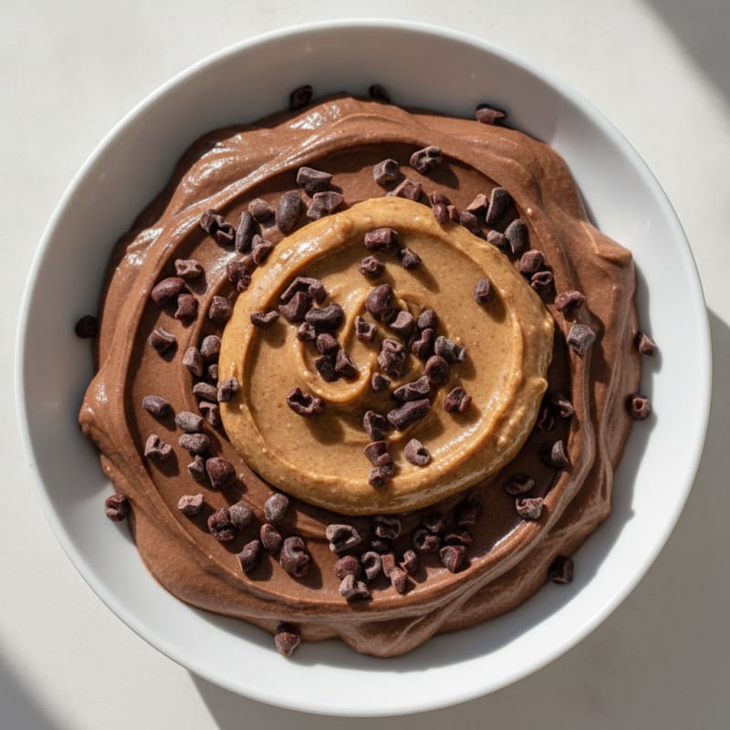 Creamy Chocolate Protein Yogurt with Almond Butter