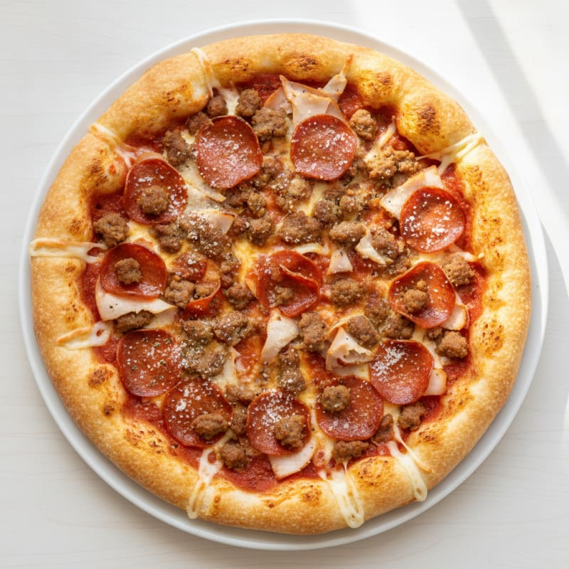 Stuffed Crust Meat Lovers Pizza