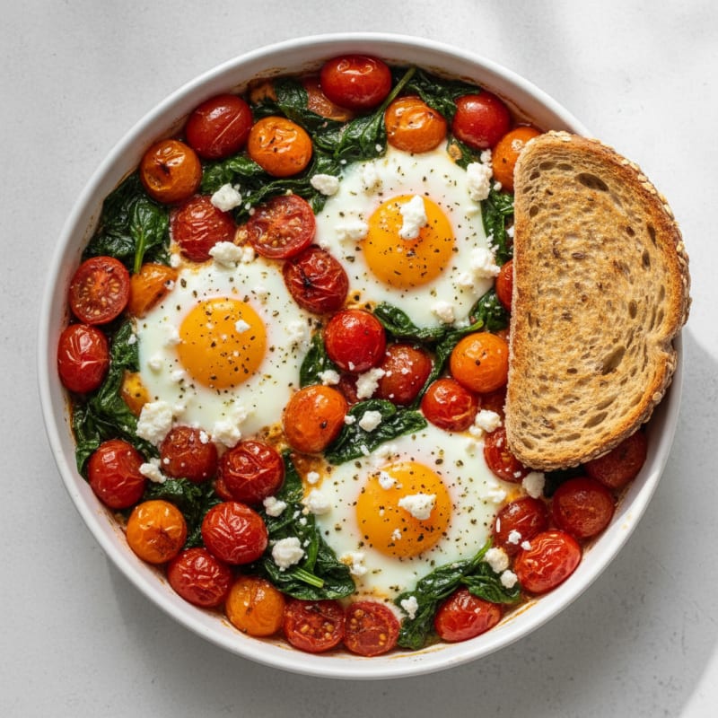 Baked Eggs with Roasted Tomatoes