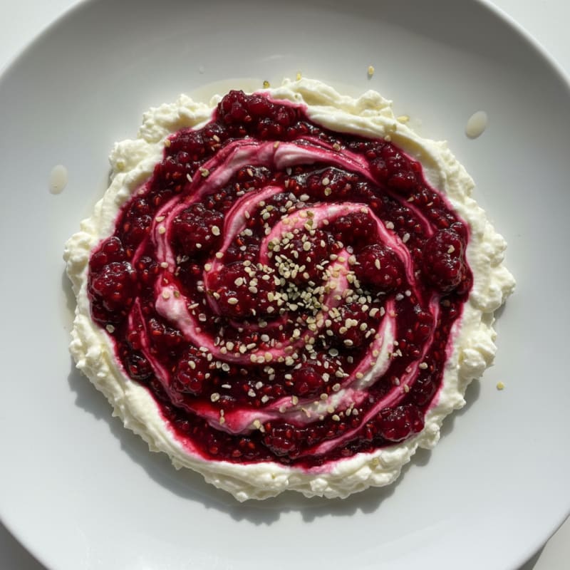 Cottage Cheese Berry Swirl