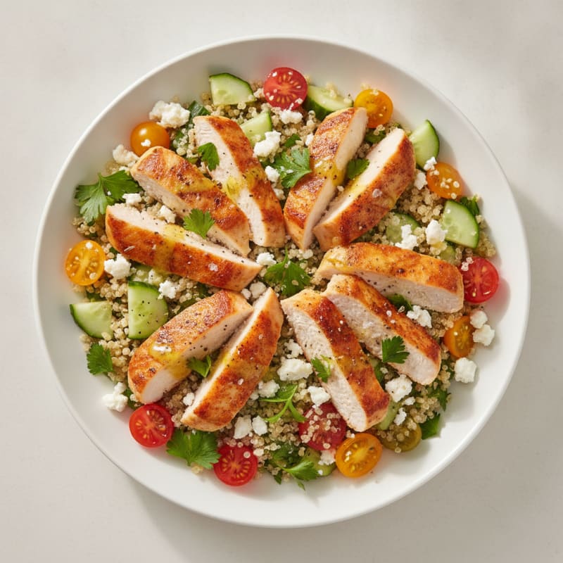 Lemon Herb Chicken and Quinoa Salad