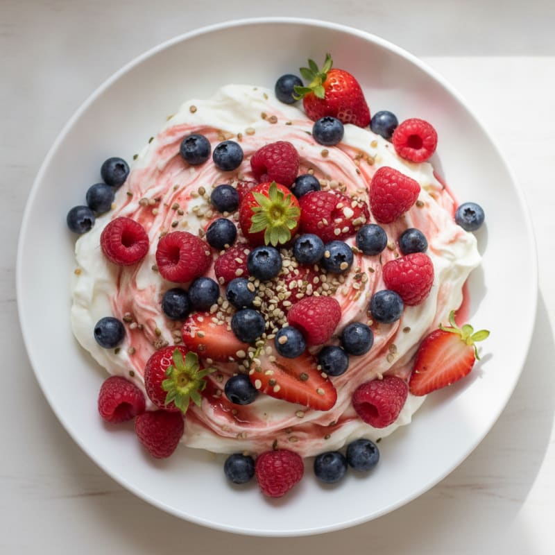 Creamy Greek Yogurt Protein Bowl with Mixed Berries