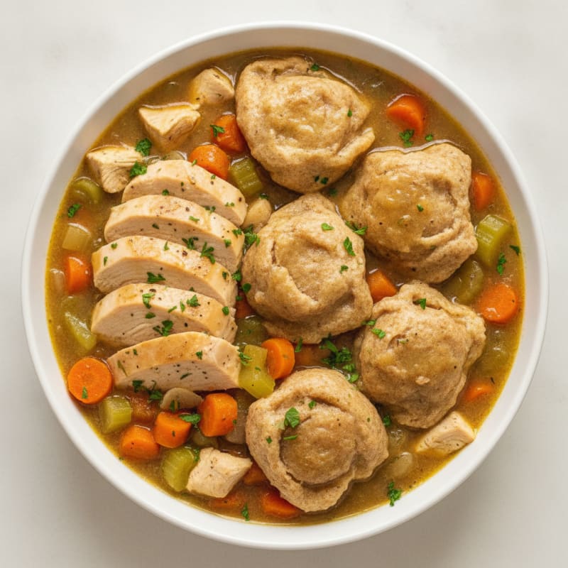 Homestyle Chicken and Herb Dumplings