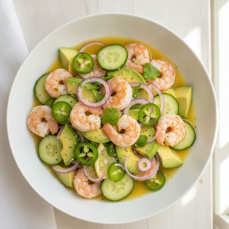 Shrimp Avocado Ceviche with Citrus Marinade