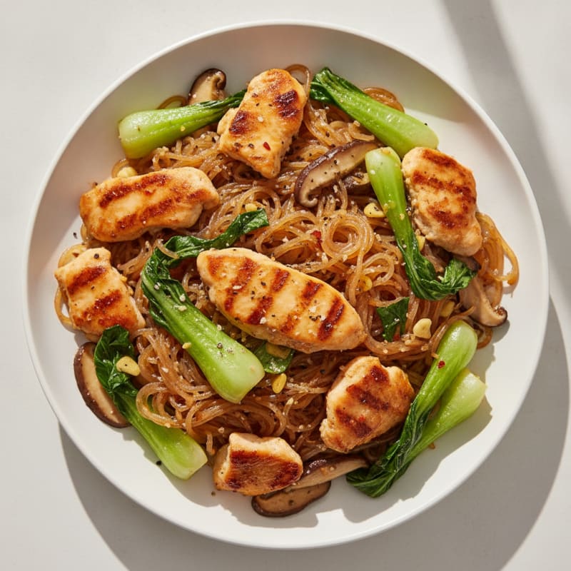 Miso Sweet Potato Noodle Stir-Fry