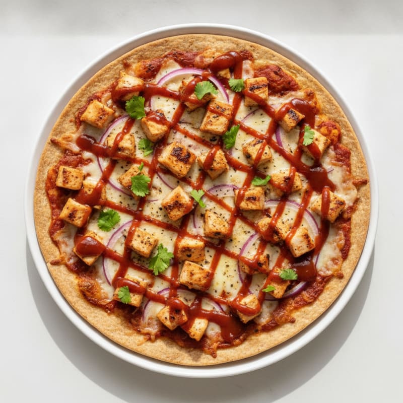 High-Protein BBQ Chicken Pizza