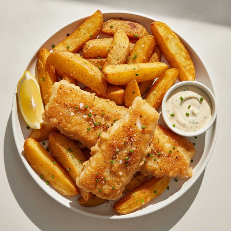 Classic Beer-Battered Fish and Chips