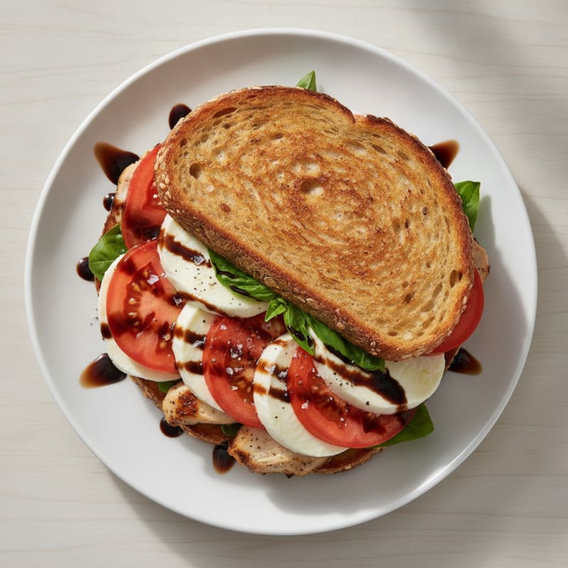 Grilled Caprese Sandwich with Balsamic Glaze