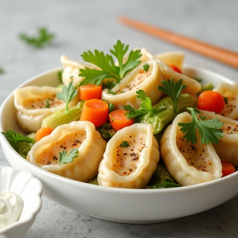 Wholesome Creamy Chicken and Vegetable Dumplings
