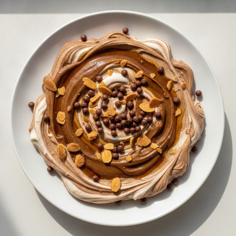 Silky Greek Yogurt Protein Mousse with Almond Butter