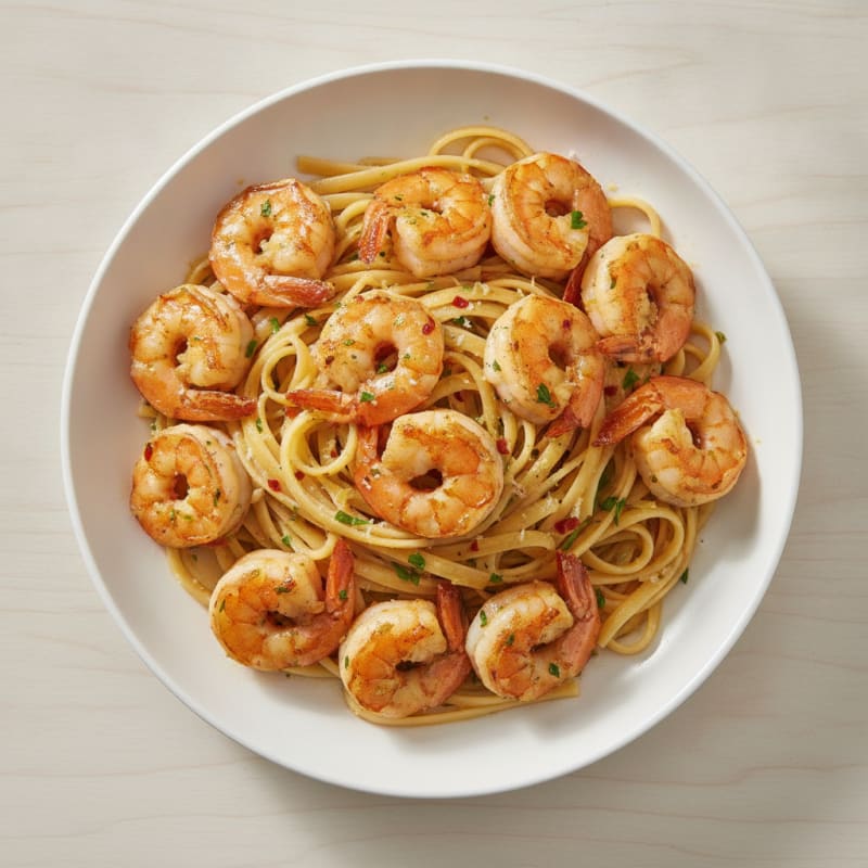 Garlic Butter Shrimp Scampi with Linguine