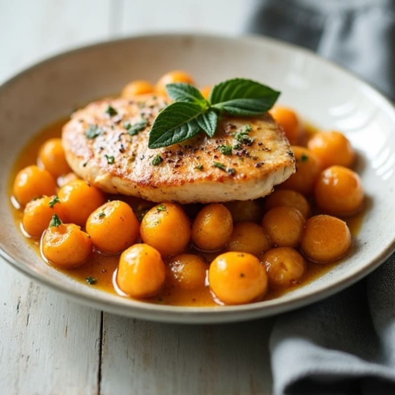 Herb-Roasted Sweet Potato Gnocchi with Sage Brown Butter and Chicken