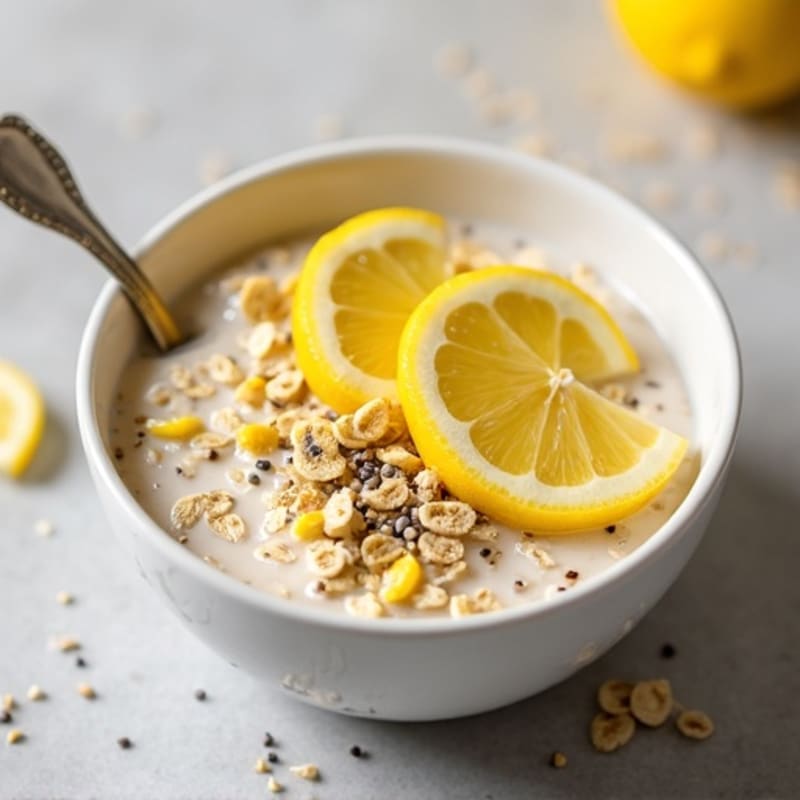 Creamy Lemon Overnight Protein Oats