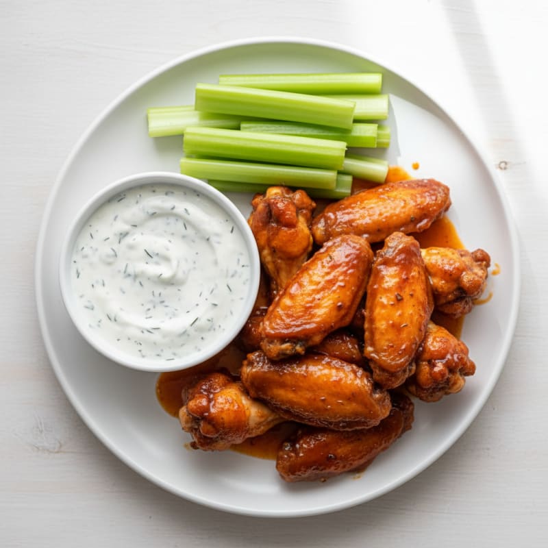 Spicy BBQ Glazed Chicken Wings