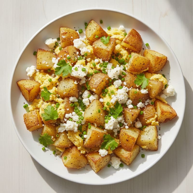 Skillet Potatoes and Eggs with Herbs