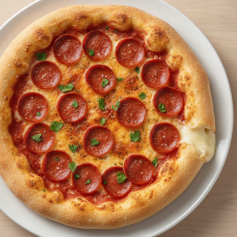 Stuffed Crust Pepperoni Pizza