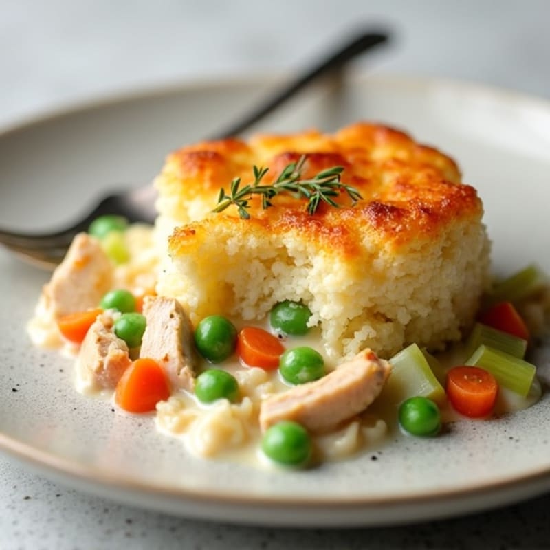 Creamy Cauliflower-Crust Chicken Pot Pie