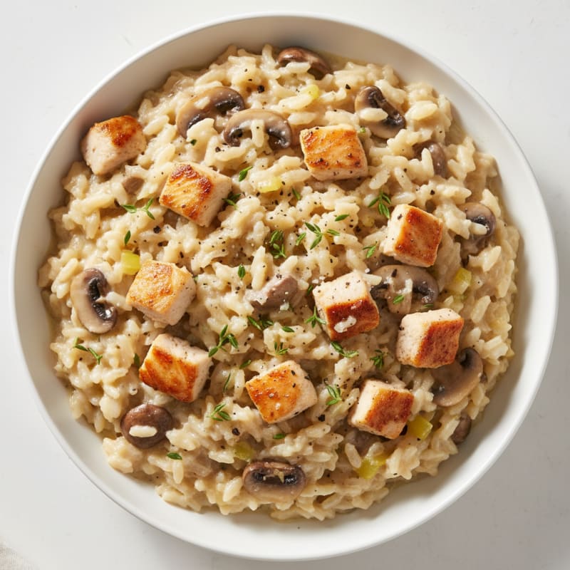 Creamy Parmesan Mushroom Risotto