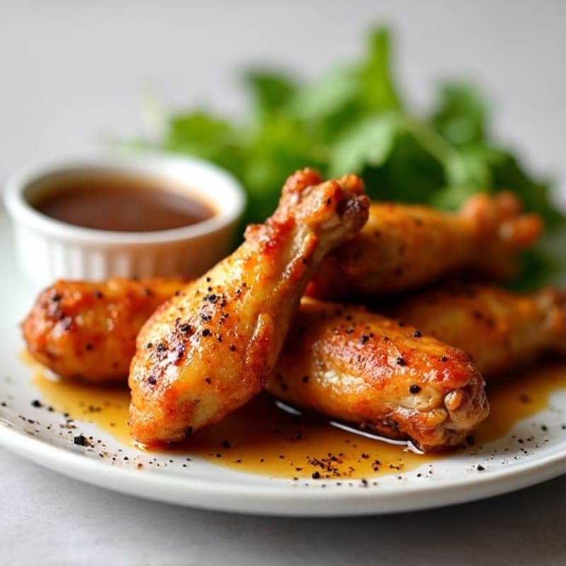 Crispy Baked Honey-Garlic Chicken Wings