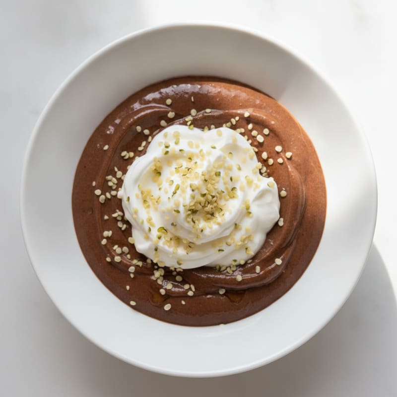 Silky Chocolate Protein Pudding with Greek Yogurt