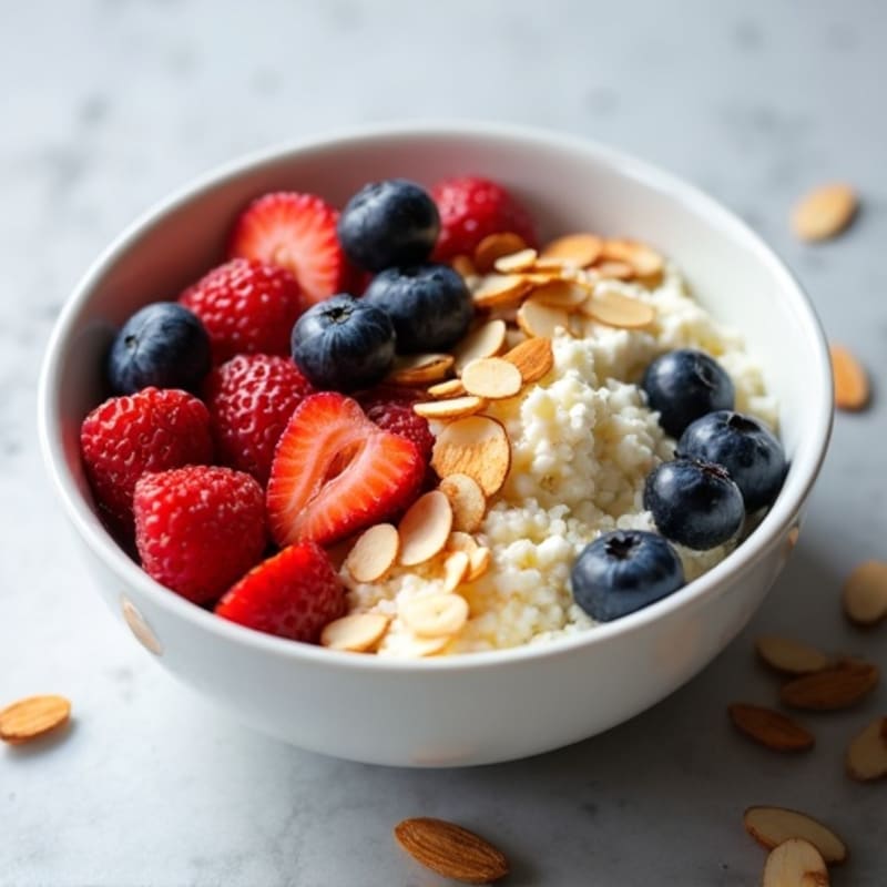 Protein-Packed Berry Cottage Cheese Bowl
