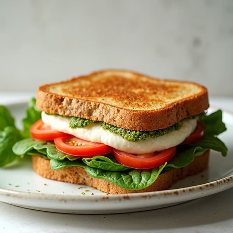Herb-Pesto Turkey Panini with Fresh Mozzarella