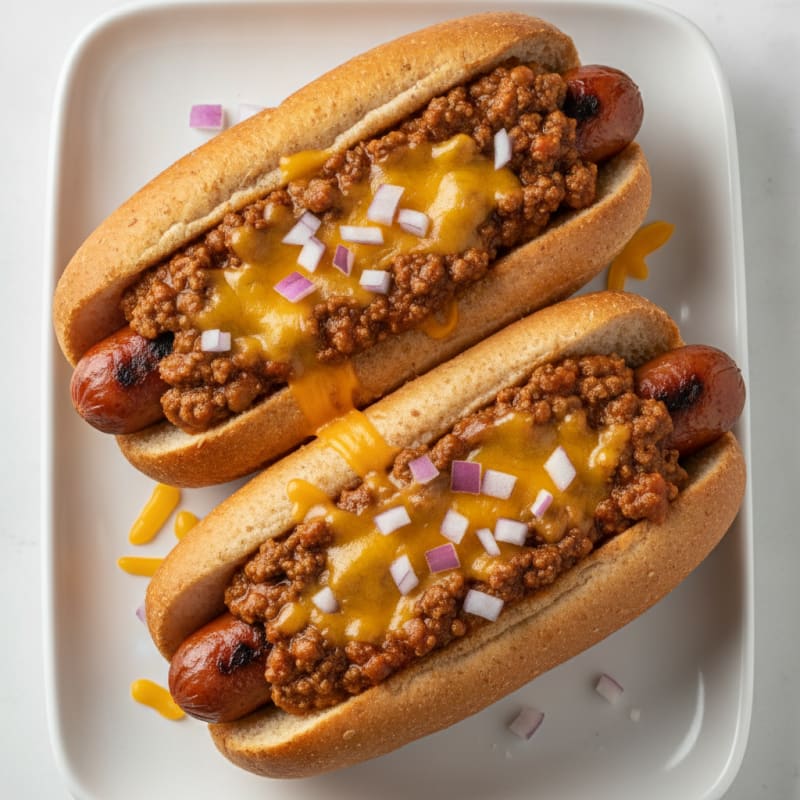 Classic Chili Cheese Hot Dogs