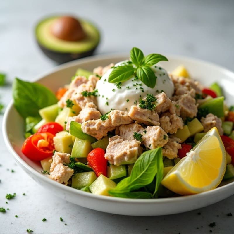 Herb-Citrus Tuna Salad with Crunchy Vegetables