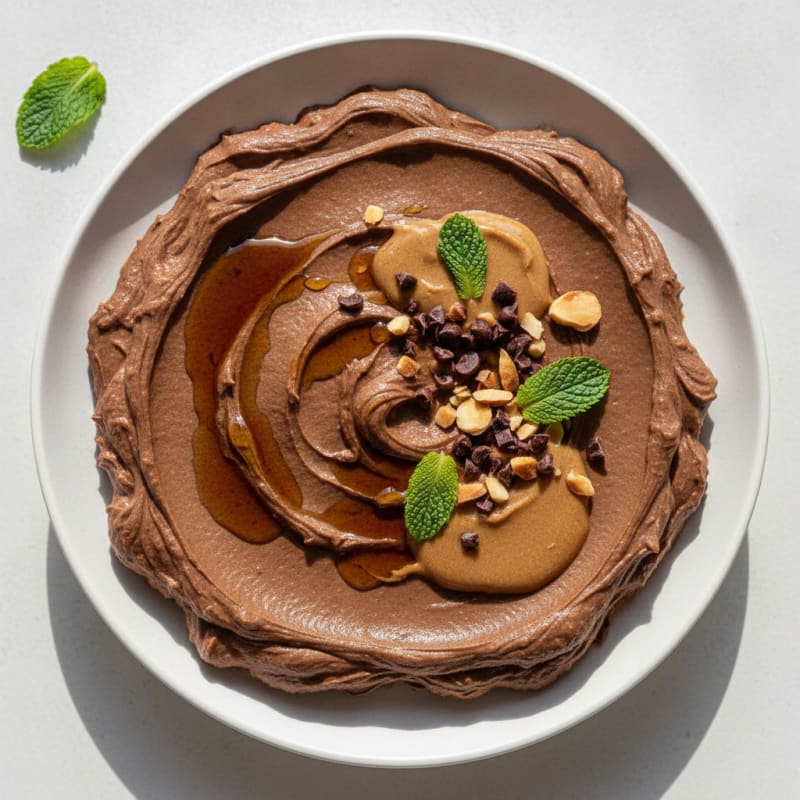 Creamy Cottage Cheese Chocolate Protein Mousse