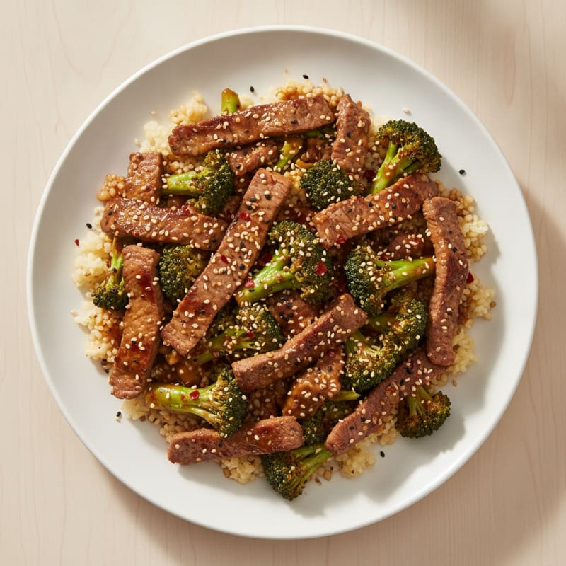 Sesame Beef & Broccoli Stir-Fry