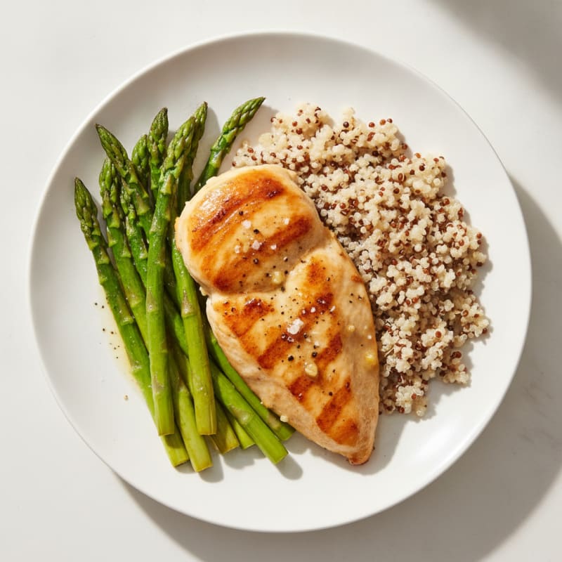 Pan-Seared Chicken with Roasted Asparagus