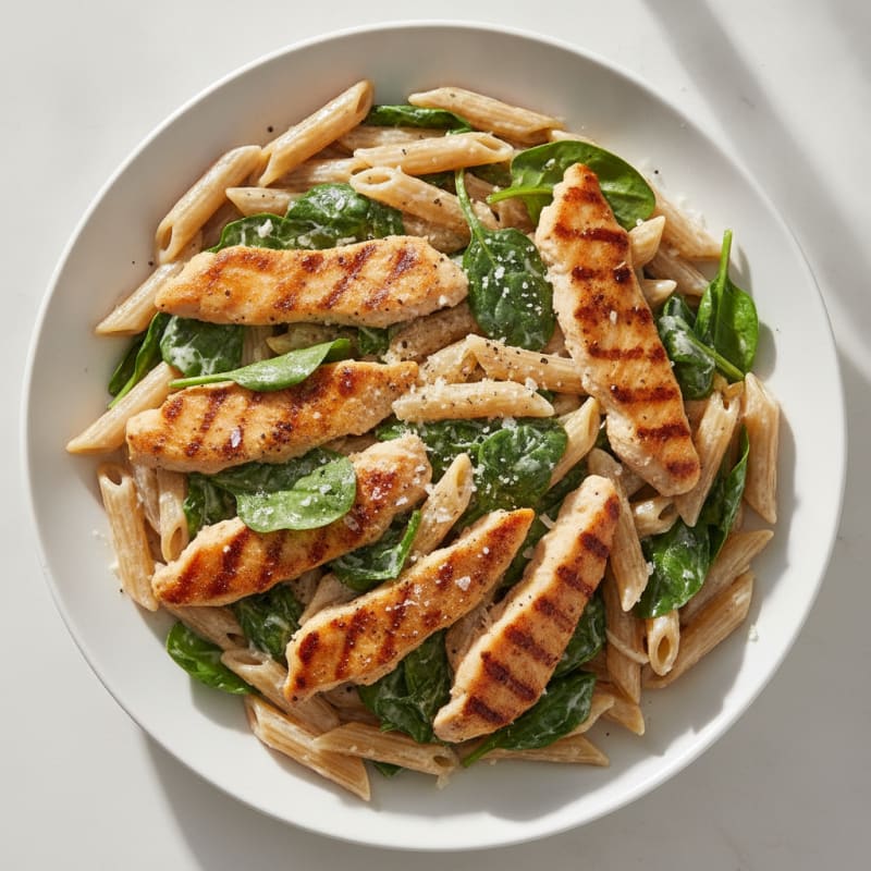 Garlic Parmesan Chicken Alfredo Pasta
